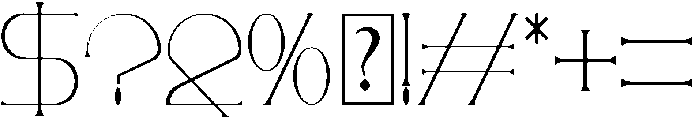 Aesthetic otf (400) Font OTHER CHARS