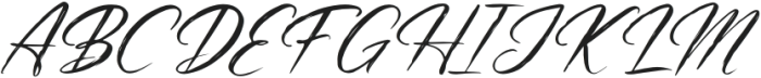 Aestra Jingga Italic otf (400) Font UPPERCASE