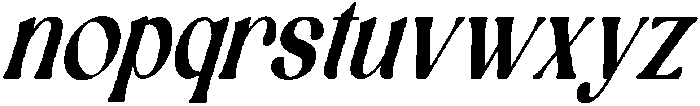 Aexori Condensed Italic otf (400) Font LOWERCASE