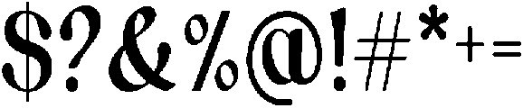 Aexori Condensed otf (400) Font OTHER CHARS