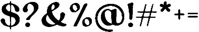 Aexori News otf (400) Font OTHER CHARS