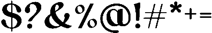 Aexori Regular otf (400) Font OTHER CHARS
