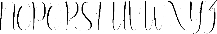 aesthetic otf (400) Font UPPERCASE