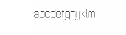 Aeroflight Light.ttf Font LOWERCASE