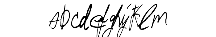AEZ Jon's Handwriting Font LOWERCASE