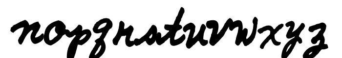 AEZ Traci's Handwriting Font LOWERCASE