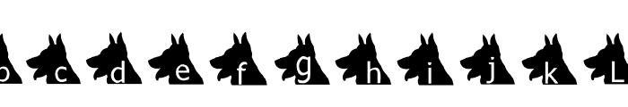 AEZ puppy dog Font LOWERCASE