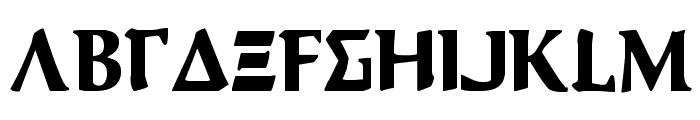 Aegis Condensed Font LOWERCASE