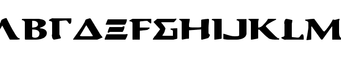 Aegis Expanded Font LOWERCASE