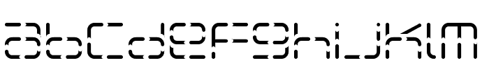 Aegris Stencil Font LOWERCASE