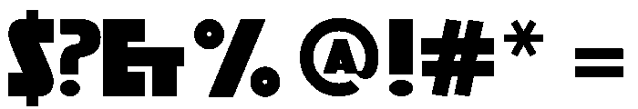 Aenigma LDR Font OTHER CHARS
