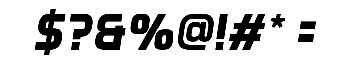 Aero Matics Bold Italic Font OTHER CHARS