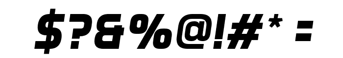Aero Matics Display Bold Italic Font OTHER CHARS