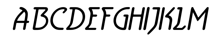 Aerolite Italic Font UPPERCASE