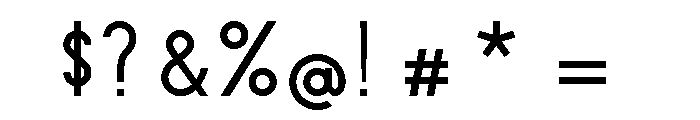 Aeronef Font OTHER CHARS