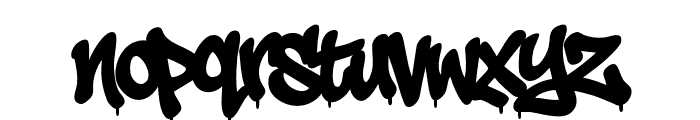 Aerosoldier Drip PERSONAL USE Regular Font LOWERCASE