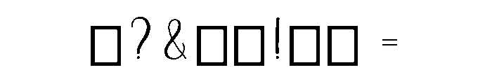 Aesthetic House Font OTHER CHARS