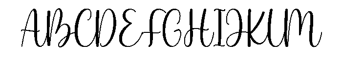 Aesthetic House Font UPPERCASE