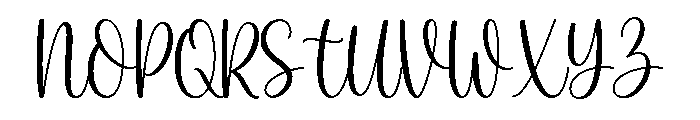 Aesthetic House Font UPPERCASE