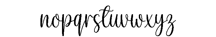 Aesthetic House Font LOWERCASE