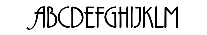 Aesthetic Rigelsia Free Regular Font UPPERCASE