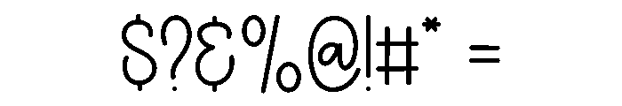 Aesthetic Things Font OTHER CHARS