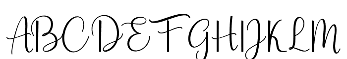 AestheticScript-Regular Font UPPERCASE