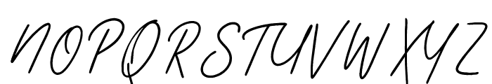 Aesthetik Script Font UPPERCASE