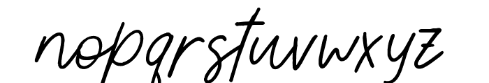 Aesthetik Script Font LOWERCASE