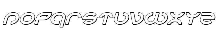 Aetherfox 3D Italic Font LOWERCASE