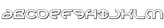 Aetherfox 3D Font UPPERCASE