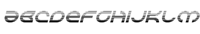 Aetherfox Gradient Italic Font LOWERCASE
