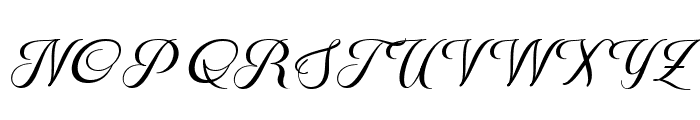 Aetrina Free Script Regular Font UPPERCASE