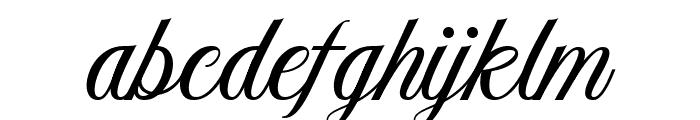 Aetrina Free Script Regular Font LOWERCASE
