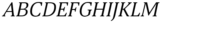 Aelita Book Italic Font UPPERCASE