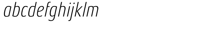 Aeonis Condensed Light Italic Font LOWERCASE