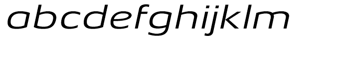 Aeonis Extended Italic Font LOWERCASE