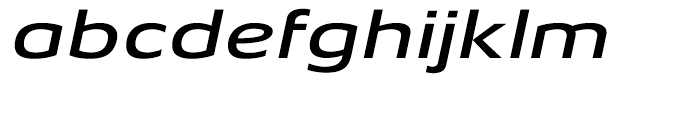 Aeonis Extended Medium Italic Font LOWERCASE