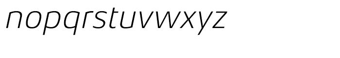 Aeonis Light Italic Font LOWERCASE