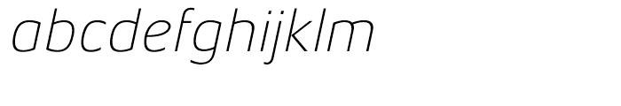 Aeonis Thin Italic Font LOWERCASE