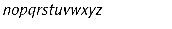 Aeris A Italic Font LOWERCASE