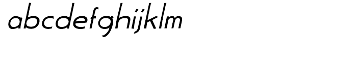 Aerle Thin Italic Font LOWERCASE