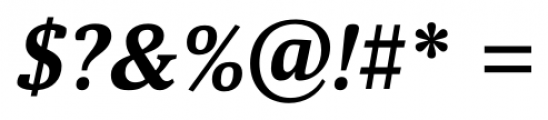 Aelita Bold Italic Font OTHER CHARS