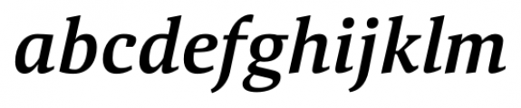 Aelita Medium Italic Font LOWERCASE
