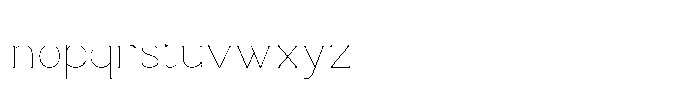 Aeloria Thin Font LOWERCASE