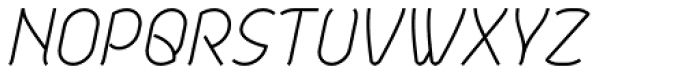 Aeolus Pro Ultra Light Italic Font UPPERCASE