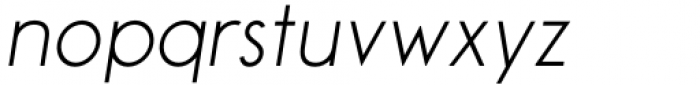 Aeonian Light Italic Font LOWERCASE