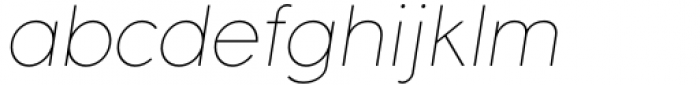 Aeonian Thin Italic Font LOWERCASE