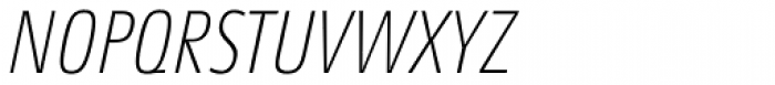 Aeonis Pro Condensed Thin Italic Font UPPERCASE