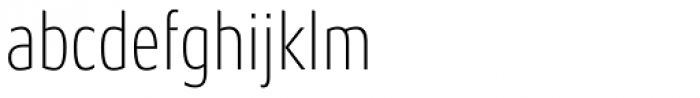 Aeonis Pro Condensed Thin Font LOWERCASE